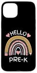 Coque pour iPhone 15 Plus Hello Pre-K Crayon arc-en-ciel pour enfant