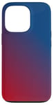 iPhone 13 Pro Red to Blue Gradient Aesthetic Ombre Vintage Dark Red & Blue Case