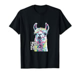 Funny Llama "I Make the Water Blue" Pool Party Joke T-Shirt