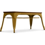 Banc Design Industriel - Bois et Métal - Stylix Doré