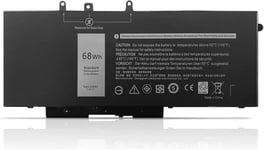 Gjknx Gd1jp 0gd1jp Dy9nt 0dy9nt 5yhr4 Remplacement De La Batterie D'un Ordinateur Portable Pour Dell Latitude 5480 5580 5280 5590 5490 E5480 E5580 E5490 E5590 Precision 15 3520 3530 Series(7.6v 68wh)