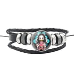 Mini Office Depot Démon Slayer Kimetsu no Yaiba Bracelet, qualité supérieure Mode Corde en Cuir à la Main Bracelet Bracelet Cosplay Bracelet Bijoux Cadeau pour Les Fans d'Anime(Style 24)