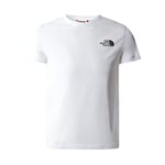 THE NORTH FACE Girl's Simple Dome T-Shirt, TNF White, L