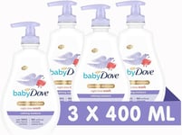 Baby Dove Calming Moisture suitable for sensitive skin 400 ml (Pack of 3) 