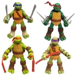 4Pcs Teenage Mutant Ninja Turtles Action Figures Toys TMNT Kid Toy Birthday Gift