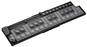 Korg nanoKEY Fold - Clavier contrôleur MIDI pliable à 25 touches avec USB-C et TRS-MIDI - Noir