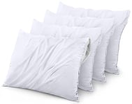 Utopia Bedding Lot de 4 protège-oreillers imperméables à Fermeture éclair Standard – Housse d'oreiller Anti-punaises de lit 50,8 x 66 cm