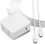 Chargeur USB C, Adaptateur Secteur Chargeur pour Mac Book Pro, 96W USB C Chargeur MacBook 13"" 15"" 2016 2017 2018 2019 2020 Compatible MacBook Air iPad Pro Samsung Huawei Xiaomi avec 2M Câble.[G1084]