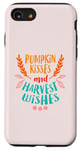 Coque pour iPhone SE (2020) / 7 / 8 Citrouille Kisses and Harvest Wishes - Automne Automne