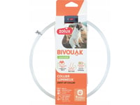 Zolux Zolux Led Lysande Silikon Hundhalsband Bivouak Transparent Blå