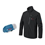 Bosch Professional gilet chauffant GHV 12+18V XA (avec adaptateur de charge USB GAA 12V-21, sans batterie, dans boîte carton)