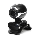 OMEGA WEB kamera med mikrofon - Justerbar vinkel - Sort