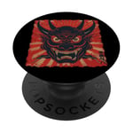 Oni Yokai Devil Mask Japanese Art Samurai Ukiyo-e PopSockets Adhesive PopGrip