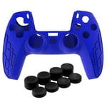 Coque Silicone pour Manette PS5 Manchon antidérapant - bleu