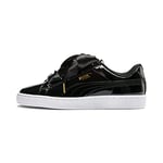 PUMA Basket Heart Patent Wn's, Femme , Black ,39 EU