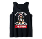 Bernedoodle Christmas Dog Breed A Very Merry Bernedoodle Tank Top