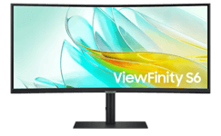 Samsung 34" ViewFinity S6 S65VC Ultra WQHD Monitor