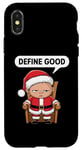 Coque pour iPhone X/XS Cadeau humoristique de Père Noël pour les fêtes de fin d'année