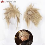 Spel Ffvii Final Fantasy Cloud Strife Cosplay Peruk Final Fantasy Kort Linne