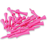 Rosa Golf-Tees i Plast 59MM 100-pack Golf-Tees, Begränsad Plastbollspik