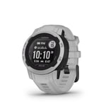 Garmin Instinct 2S SOLAR, Smaller Rugged GPS Smartwatch, Built-in Sports Apps and Health Monitoring, Solar Charging and Ultratough Design Features, Mist Grey