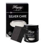 Hagerty Silver Care Pâte à polir I 185 g I Pâte à polir pour l'argenterie ternie pour le nettoyage et l'entretien des plats et des assiettes en argent ou en métal argenté I Éponge incluse