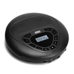 August Portable Rechargeable Cd Player With Speaker SE10B Aux 3.5Mm Out & Mp3 &