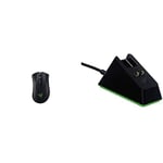 Razer Bundle Consisting of DeathAdder V2 Pro (Wireless Gaming Professional Mouse With 20K DPI Focus + Sensor) and Mouse Dock Chroma (charging station With RGB Lighting)