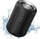 Enceintes Bluetooth, T10 Enceinte Étanche, Lecture de 8 Heures, Enceinte Portable, Petite, Légère, Mini, sans Fil, Enceinte de Douche, Prise en Charge Auxiliaire et Carte TF (Bleu) (Noir)