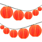 Lantern String Lights med 10/20 Lantern Hanging Earth Light Set red 10lights