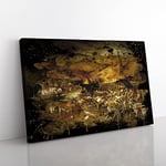 Big Box Art Pieter Bruegel The Elder The Triumph of Death Coal Black Canvas Wall Art Print Ready to Hang Picture, 76 x 50 cm (30 x 20 Inch), Multi-Coloured