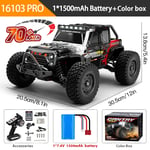 70 0r 50KM/H 4WD RC Car with LED Remote Control High Speed 4X4 Truck Kids Toys