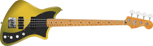 Fender American Ultra II Meteora Bass, Ebony Fingerboard, Texas Tea