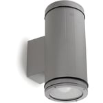 Dopo - Applique tramuntana IP65 E27 2x20W up-down Gris - Gris