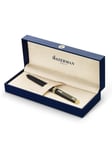 Waterman Hémisphère Rollerball Pen | Matte Black with 23k Gold Trim | Fine Point | Black Ink | Gift Box