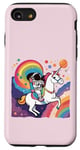 Coque pour iPhone SE (2020) / 7 / 8 Costume d'astronaute pour homme femme enfant licorne astronaute 128