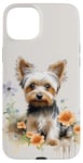 iPhone 15 Plus Yorkshire Terrier Mom Floral Yorkie Dog Lover Flowers Cute Case