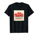 Sakura Trees In Bloom Landscape Vintage Graphic T-Shirt