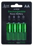 Batteri uppladdningsbart aa 4-pack