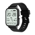 Montre Connect¿¿E Gt20 Pour Les Hommes Et Les Femmes",¿¿Cran Tactile,Moniteur D'activit¿¿ Physique,Bluetooth,Appels,Moniteur De Fr¿¿Quence Cardiaque,"Podom¿¿Tre - Type Black Silicone