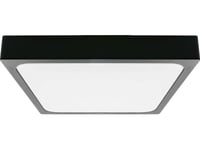 Taklampa V-Tac Plafond 30W Led Square Ip44 42X42cm Svart Vt-8630B-Sq 6500K 3000Lm