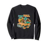 Funny Farm Halloween Shirt Retro Happy Fall Yall Cow Pumpkin Sweatshirt