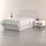 Italian Bed Linen Couette d’Hiver Alaska, Blanc, 1 Place et Demie 200x200cm