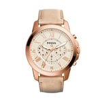 Fossil Homme Quartz Montre connectée avec Bracelet en Cuir FTW10023