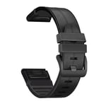 TPU klokkerem for Garmin Fenix 7X/6X/5X 26mm Sort