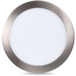 Spot led encastrable extra-plat 18W - cct - Coupe ø 208mm - 3 - Argent