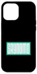 Coque pour iPhone 12 Pro Max Sarcelle Aqua Saynomo (Say No More) Bleu sarcelle Aqua Graphic