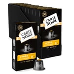 CARTE NOIRE - Capsules de Café Espresso Lungo N° 6 Compatibles Nespresso® - Café Arabica - Lot de 10 x 10 Capsules Aluminium - Fabriqué en France