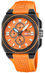 Lotus L18976/6 Carbon Fiber Square Chrono (45.4mm) Orange Watch