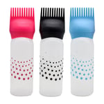 3PCS root comb hair dye Hair Color Bottle Hair Dye Brush Bottle